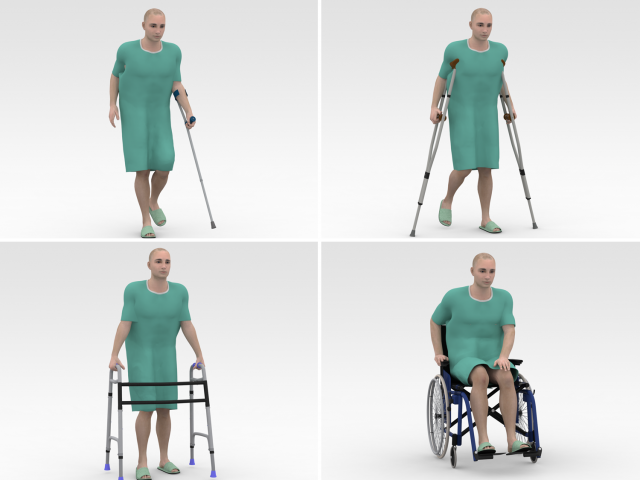 Patients Model Collections Model 3D .c4d .max .obj .3ds .fbx .stl .blend 