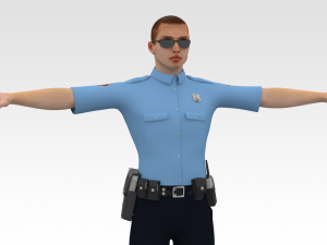 Police Cop Model 3D