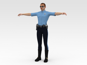 Police Cop Model 3D