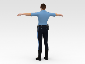 Police Cop Model 3D