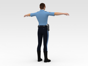 Police Cop Model 3D