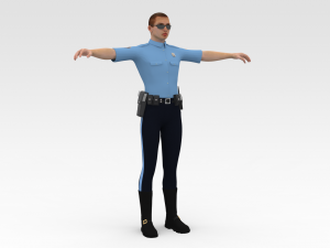 Police Cop Model 3D