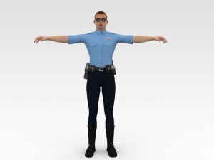 Police Cop Model 3D