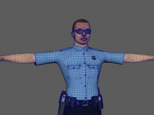 Police Cop Model 3D