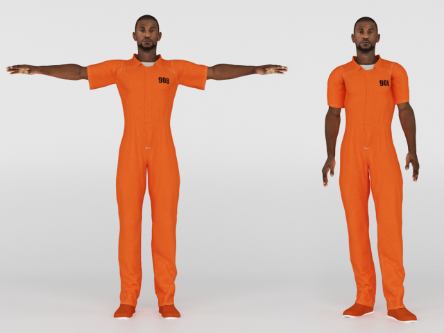 Prisoner Modello 3D .c4d .max .obj .3ds .fbx .stl .blend 