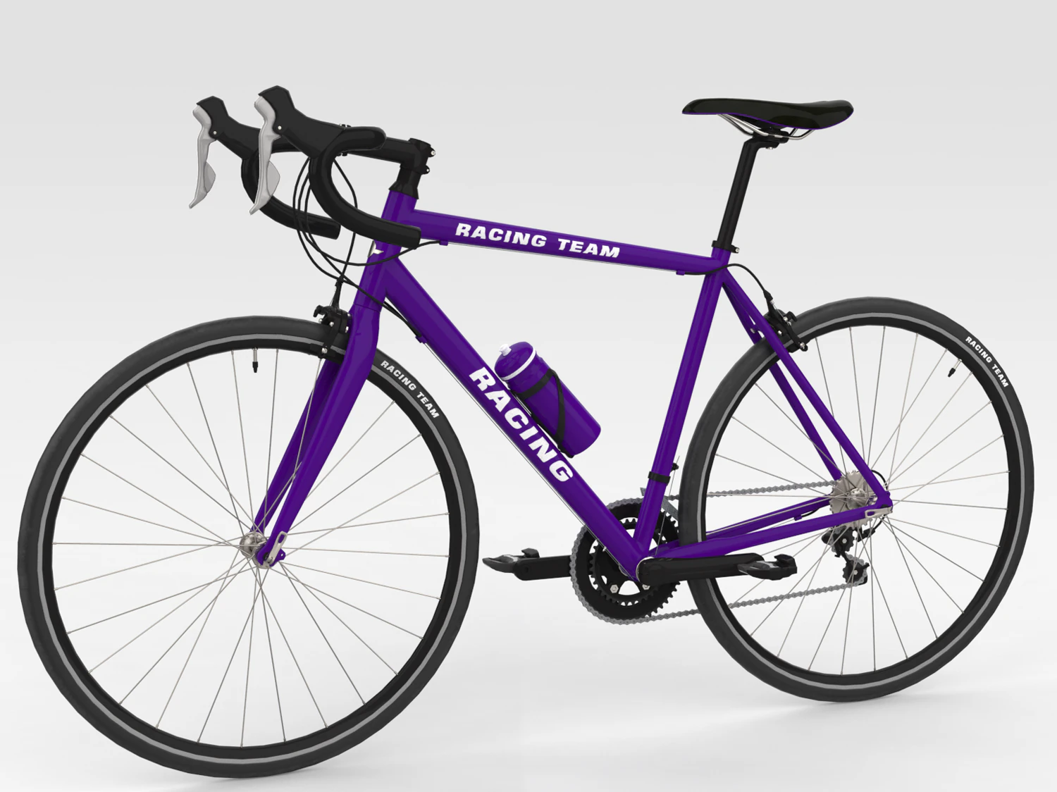 Racing Bicycle 3D Model .c4d .max .obj .3ds .fbx .stl .blend 