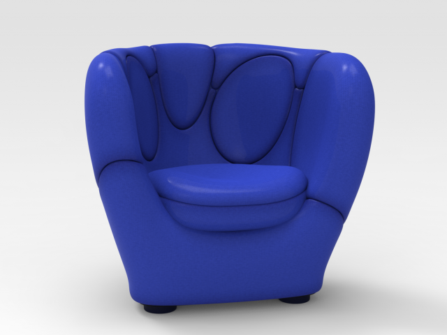 Relax Chair 3D Model .c4d .max .obj .3ds .fbx .stl .blend 