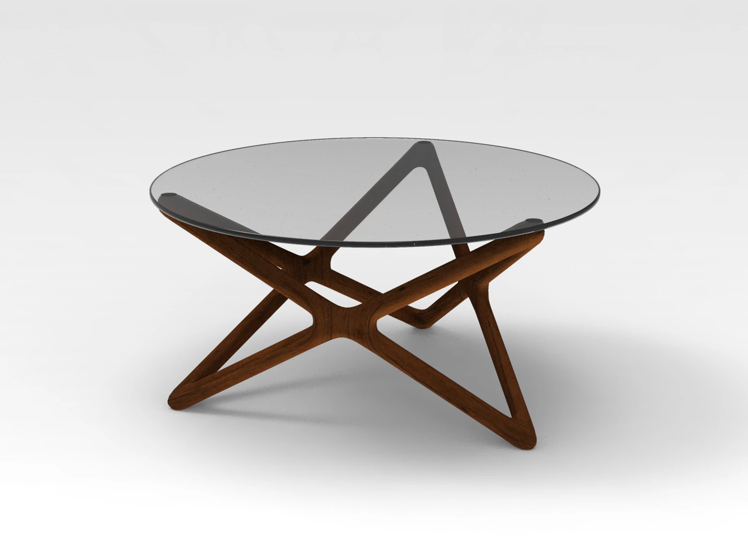 Glass Table 3D Model .c4d .max .obj .3ds .fbx .stl .blend 