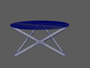 Glass Table 3D Model