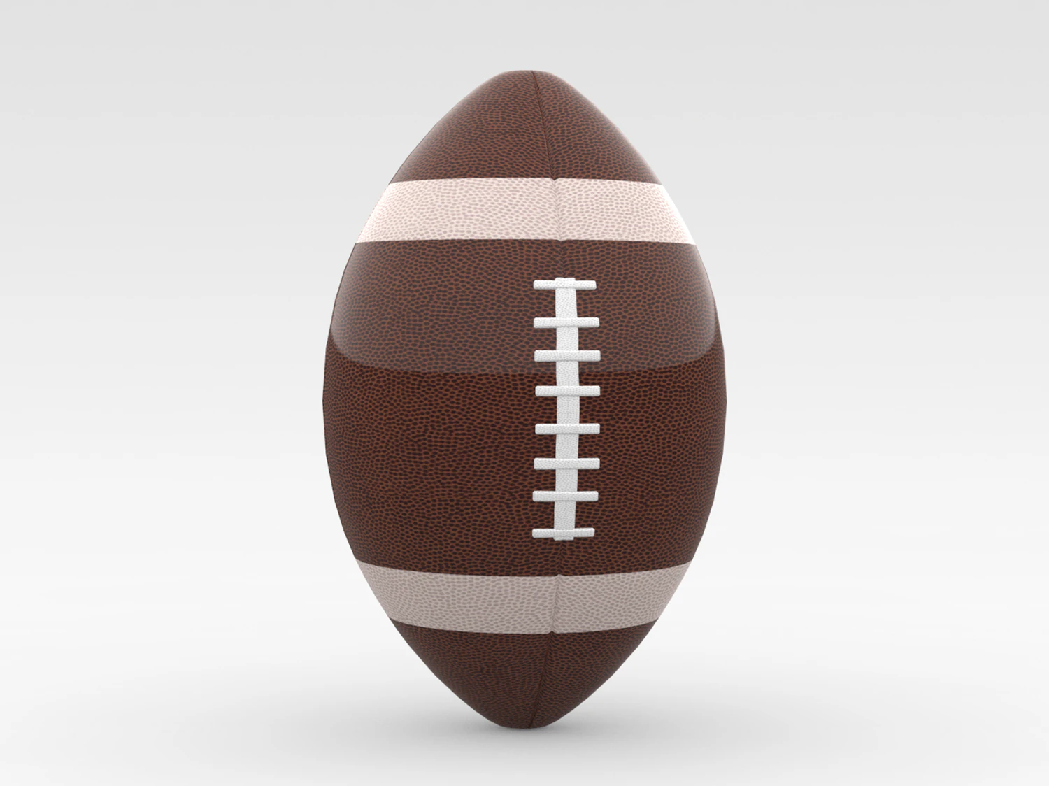 Rugby Ball 3D Model .c4d .max .obj .3ds .fbx .stl .blend 
