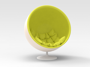 Shell Chair 3D Model