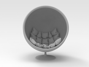 Shell Chair 3D Model