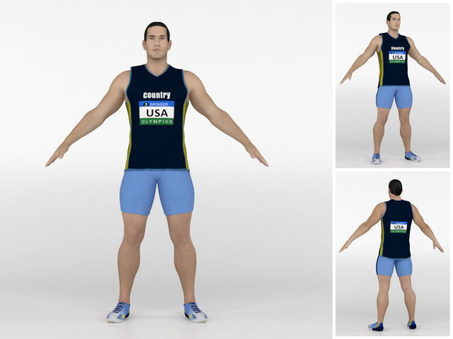 Shortput Player Modelo 3D .c4d .max .obj .3ds .fbx .stl .blend 