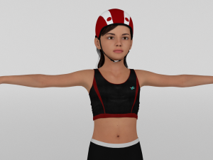 Skater Girl 3D Модель
