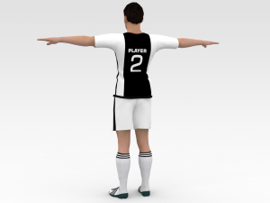 Soccer Player Juventus 3D Модель