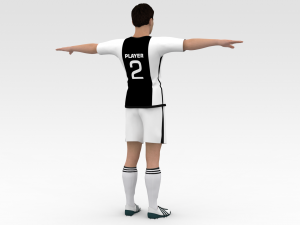 Soccer Player Juventus 3D Модель