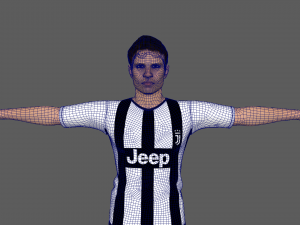 Soccer Player Juventus 3D Модель