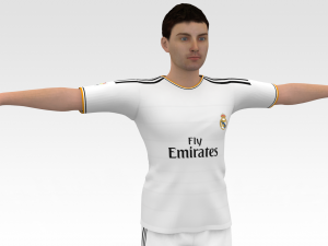 Soccer Player Realmadrid Modello 3D