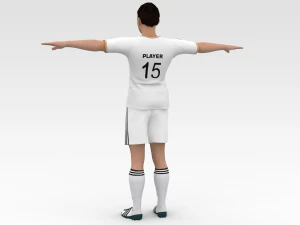 Soccer Player Realmadrid 3D Model