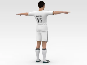 Soccer Player Realmadrid 3D Model