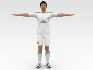 Soccer Player Realmadrid 3D Model