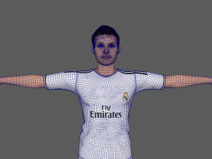 Soccer Player Realmadrid Modello 3D