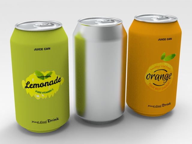Soda Can 3D 모델 .c4d .max .obj .3ds .fbx .stl .blend 
