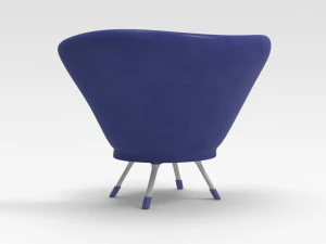 Stilvoller Stuhl 3D Modell