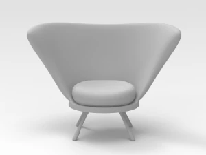 Stilvoller Stuhl 3D Modell