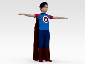 Super Garoto Modelo 3D