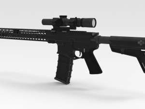 Tactical Rifle 3D 모델