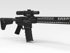 Fucile tattico Modello 3D