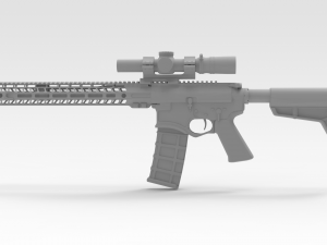 Tactical Rifle 3D 모델