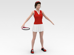 Tennis Player 3D Модель
