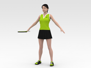 Tennis Player Modelo 3D