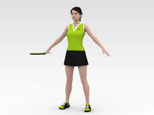 Jogador de t&ecirc;nis Modelo 3D