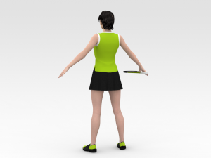 Tennis Player Modelo 3D