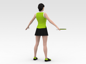 Tennis Player Modelo 3D