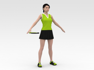 Tennis Player Modelo 3D