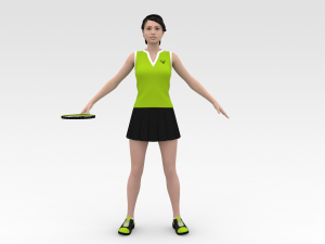 Tennis Player Modelo 3D