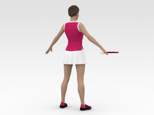 Tennis Player Modelo 3D