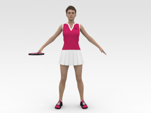 Tennis Player Modelo 3D