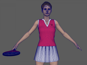 Tennis Player Modelo 3D