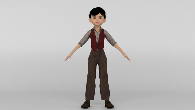 Toon Boy Modello 3D .c4d .max .obj .3ds .fbx .stl .blend 
