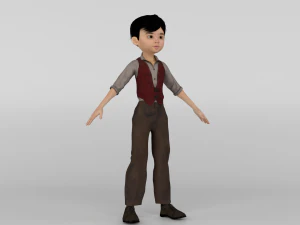Toon Boy 3D Model
