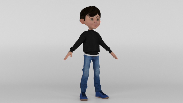 Toon Guy 3D Model in Cartoon 3DExport