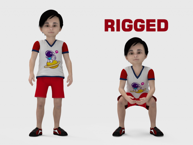 Toon boy Modelo 3D .c4d .max .obj .3ds .fbx .stl .blend 
