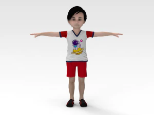 Toon boy 3D Model
