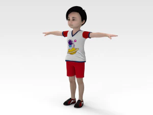 Toon boy 3D Model