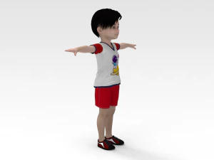 Toon boy 3D Model